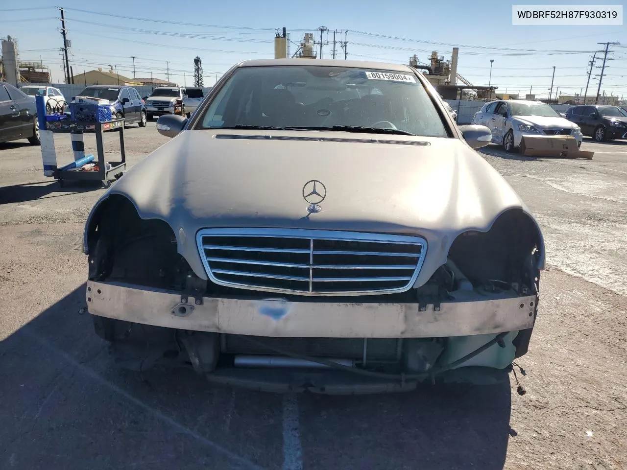 2007 Mercedes-Benz C 230 VIN: WDBRF52H87F930319 Lot: 80159004