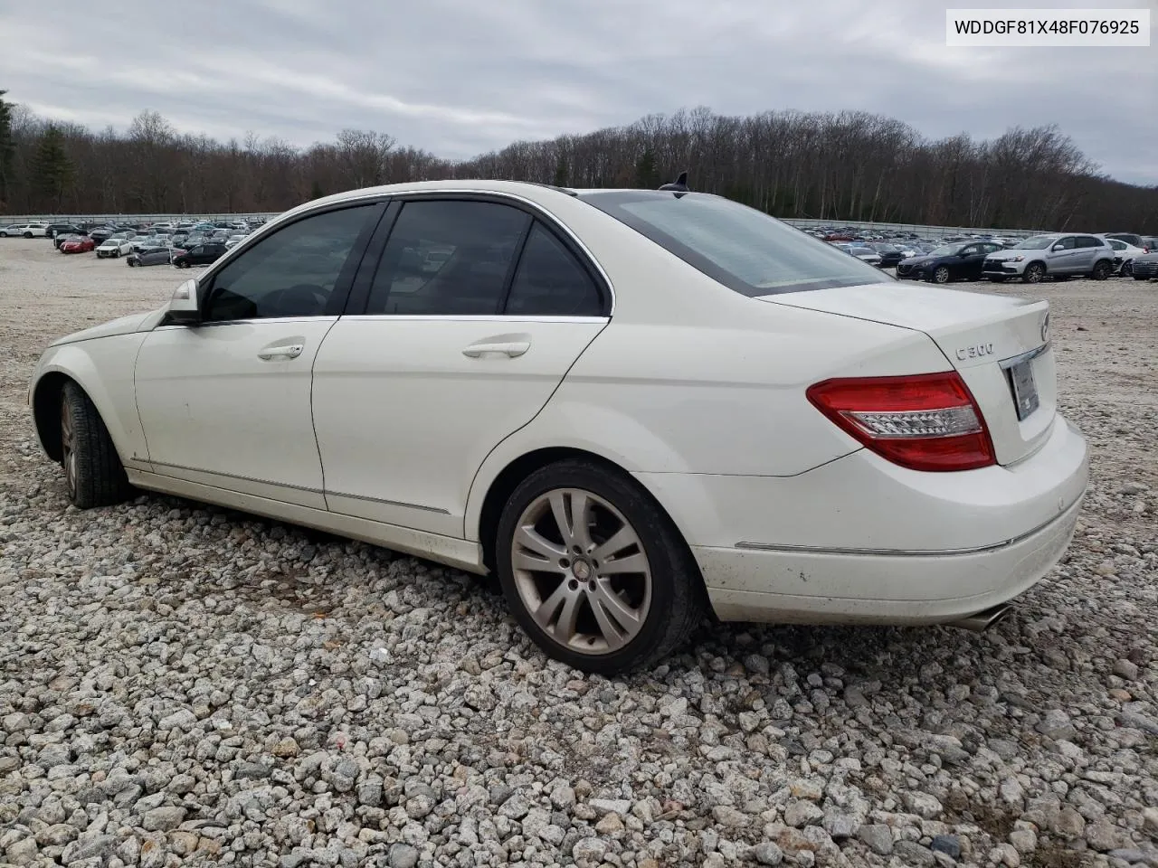 2008 Mercedes-Benz C 300 4Matic VIN: WDDGF81X48F076925 Lot: 48995844