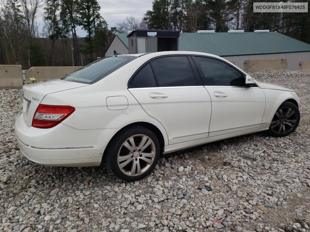 2008 Mercedes-Benz C 300 4Matic VIN: WDDGF81X48F076925 Lot: 48995844