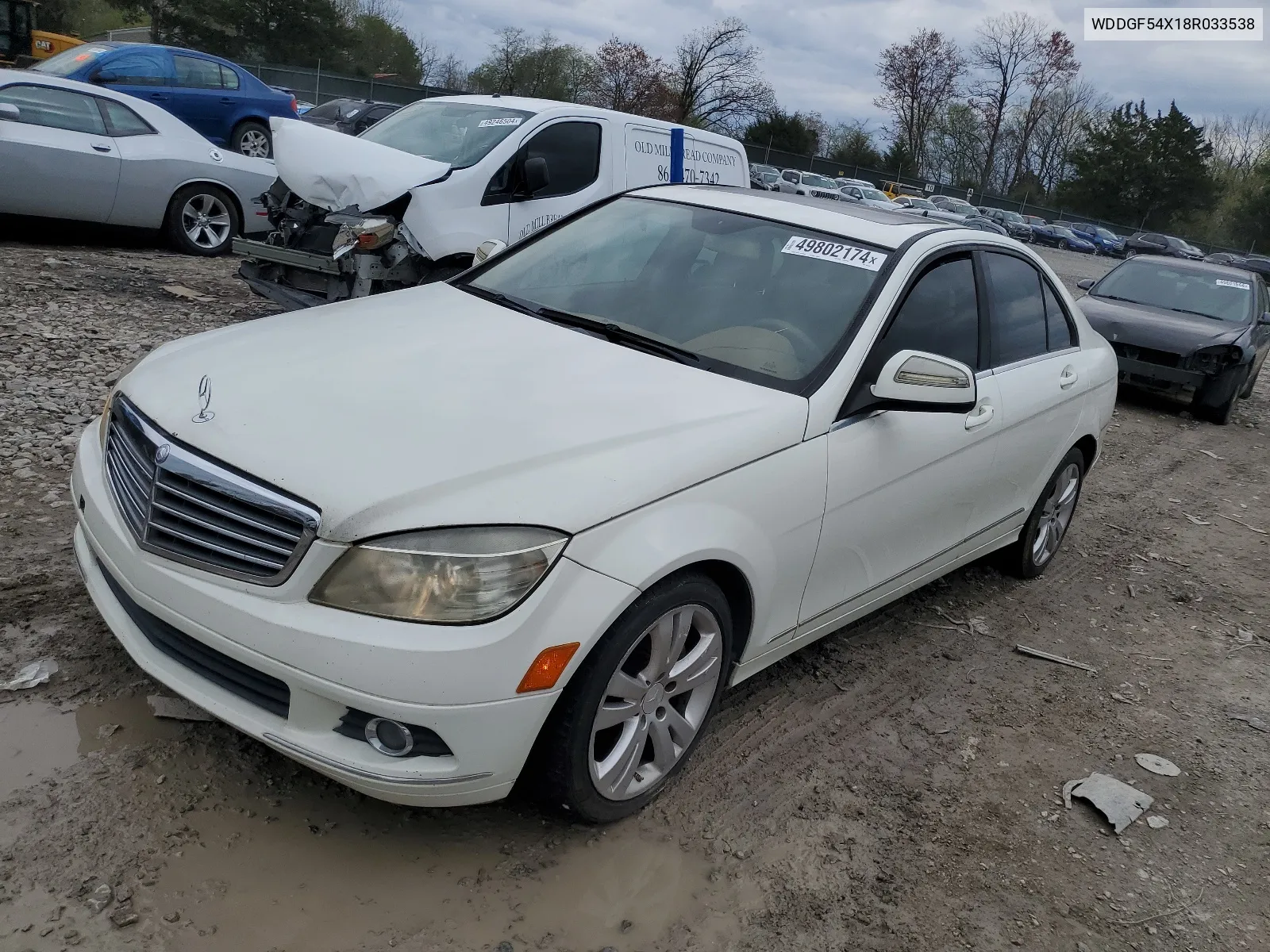 2008 Mercedes-Benz C 300 VIN: WDDGF54X18R033538 Lot: 49802174