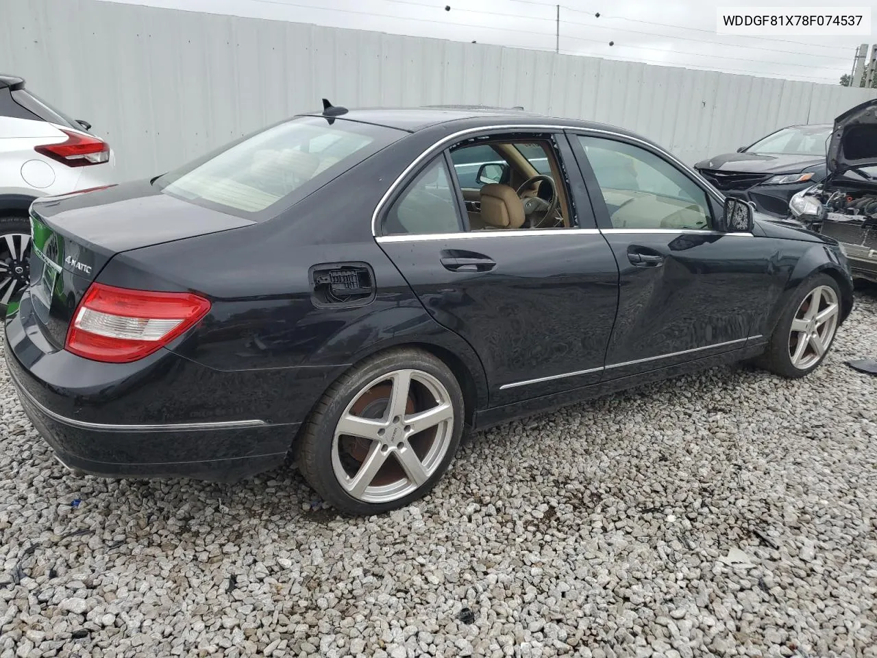 2008 Mercedes-Benz C 300 4Matic VIN: WDDGF81X78F074537 Lot: 65938614