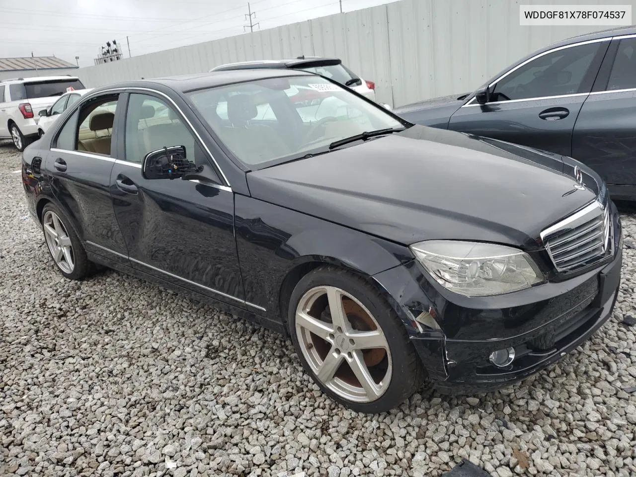 2008 Mercedes-Benz C 300 4Matic VIN: WDDGF81X78F074537 Lot: 65938614