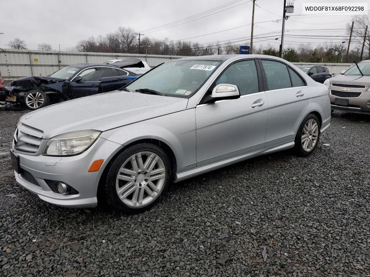 2008 Mercedes-Benz C 300 4Matic VIN: WDDGF81X68F092298 Lot: 66458574