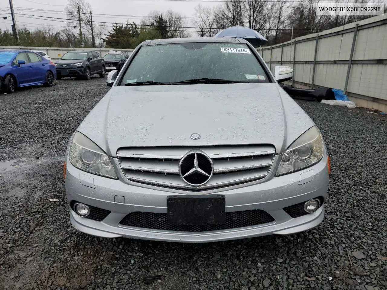 2008 Mercedes-Benz C 300 4Matic VIN: WDDGF81X68F092298 Lot: 66458574