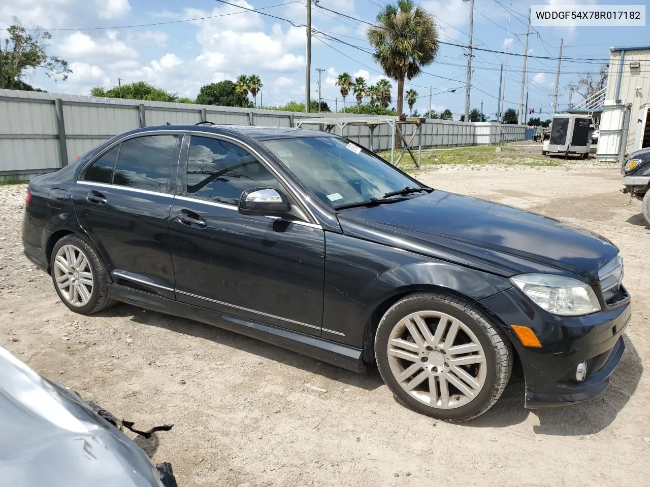 2008 Mercedes-Benz C 300 VIN: WDDGF54X78R017182 Lot: 68076034