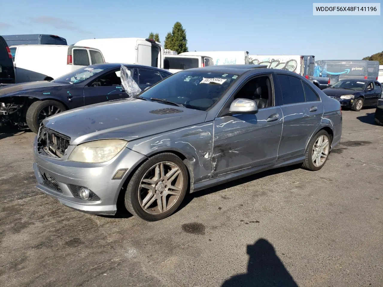 2008 Mercedes-Benz C 350 VIN: WDDGF56X48F141196 Lot: 70807804