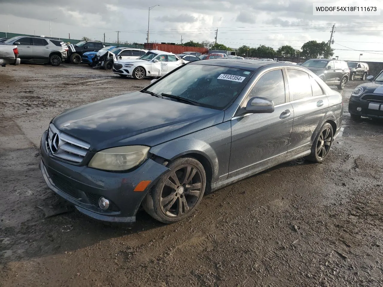 2008 Mercedes-Benz C 300 VIN: WDDGF54X18F111673 Lot: 73132354