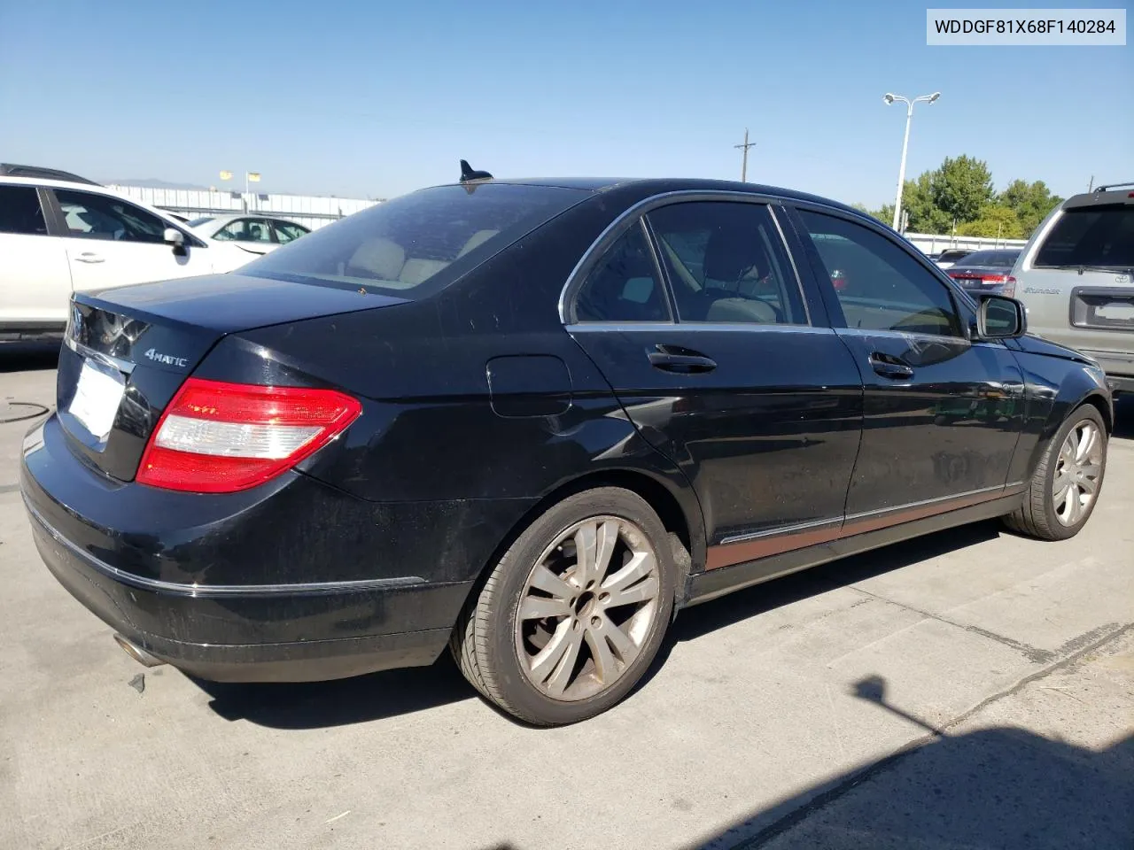 2008 Mercedes-Benz C 300 4Matic VIN: WDDGF81X68F140284 Lot: 74030294