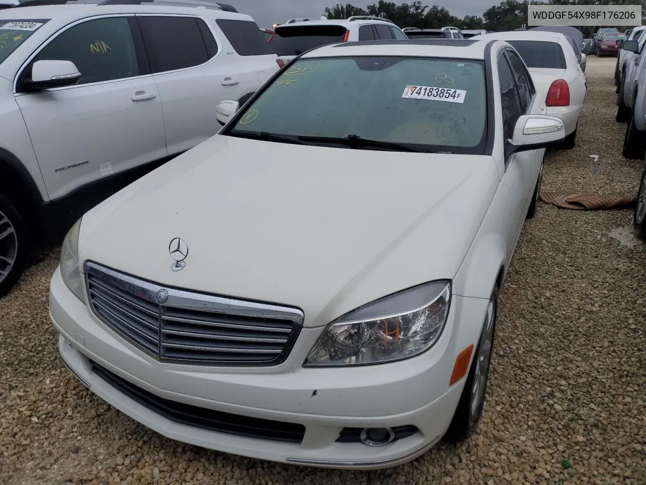 2008 Mercedes-Benz C 300 VIN: WDDGF54X98F176206 Lot: 74183854