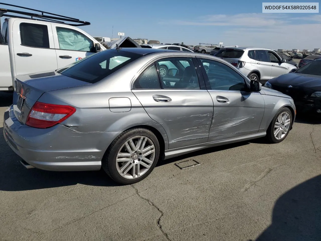 2008 Mercedes-Benz C 300 VIN: WDDGF54X58R020548 Lot: 74613564