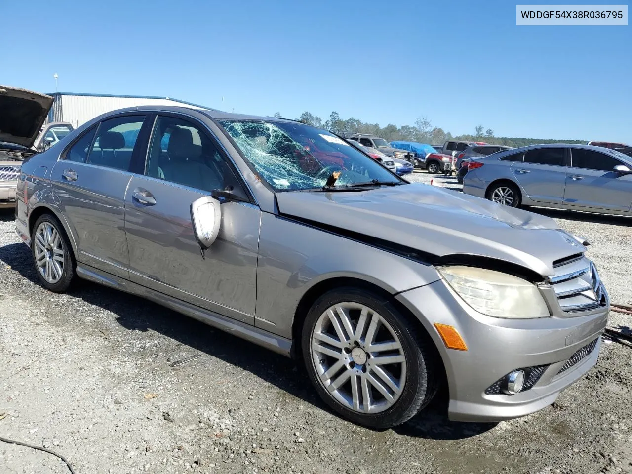 2008 Mercedes-Benz C 300 VIN: WDDGF54X38R036795 Lot: 75194664