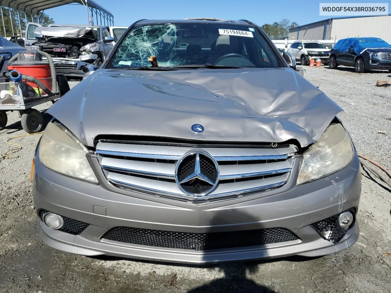 2008 Mercedes-Benz C 300 VIN: WDDGF54X38R036795 Lot: 75194664