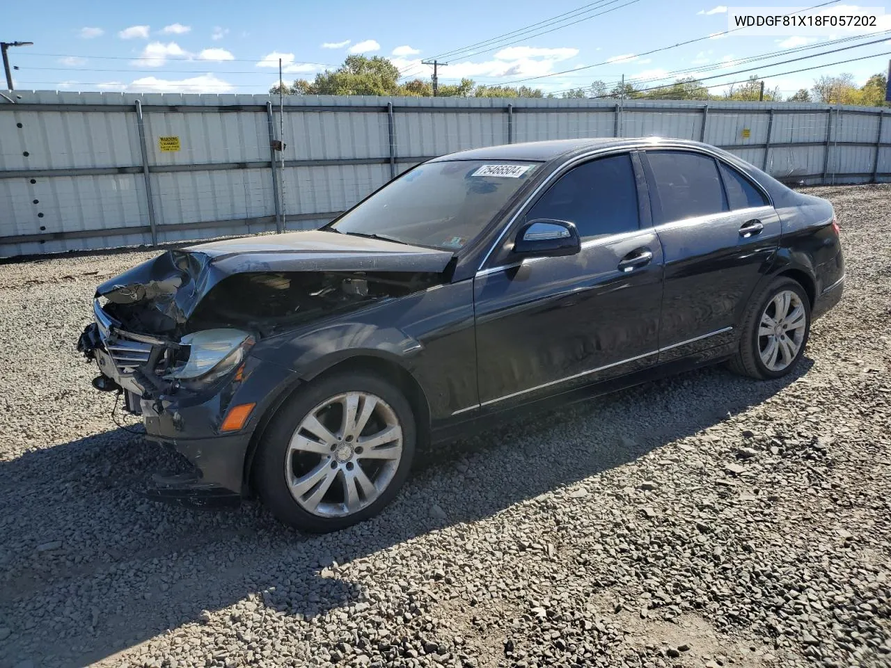 2008 Mercedes-Benz C 300 4Matic VIN: WDDGF81X18F057202 Lot: 75466504