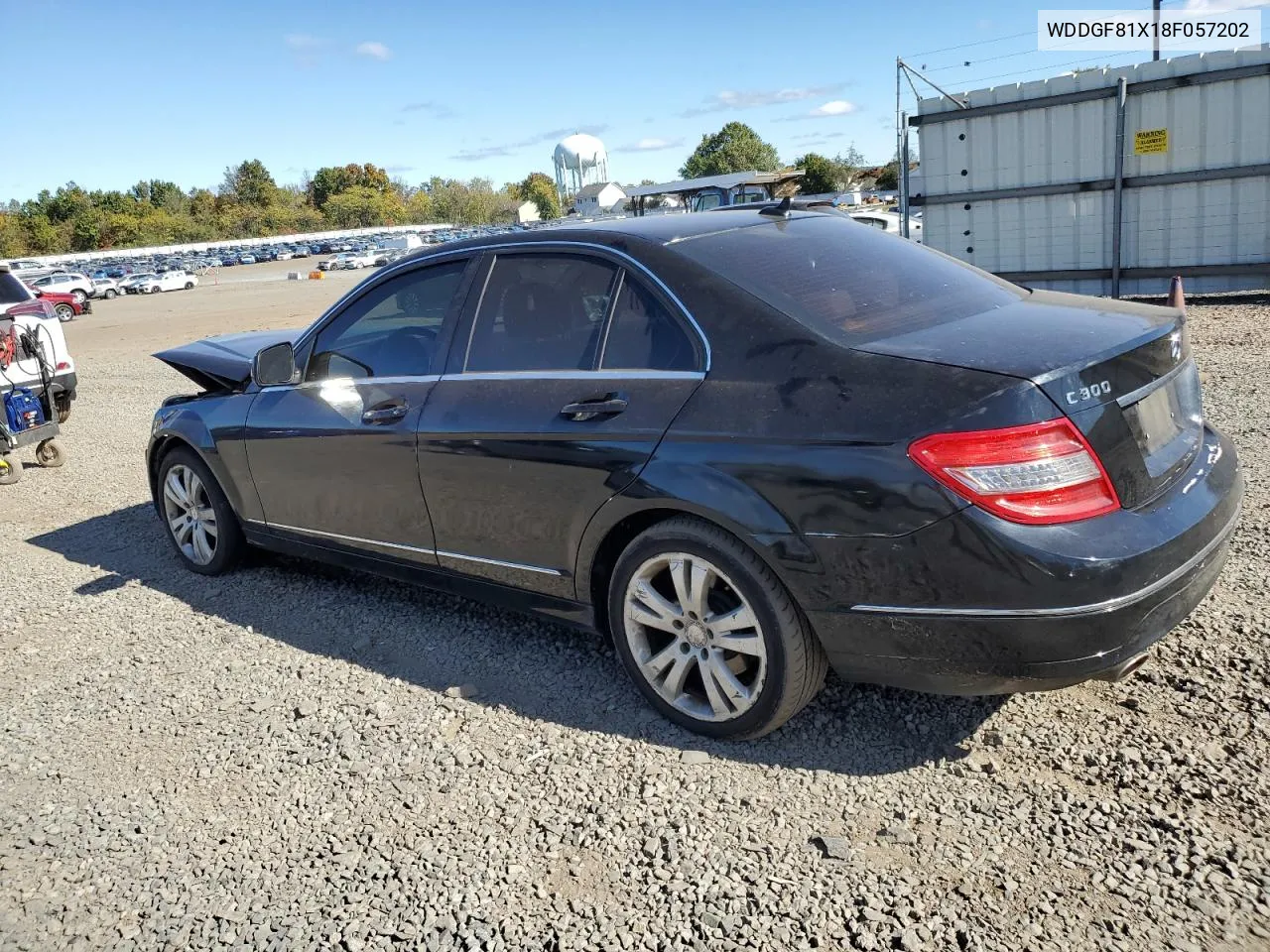 2008 Mercedes-Benz C 300 4Matic VIN: WDDGF81X18F057202 Lot: 75466504