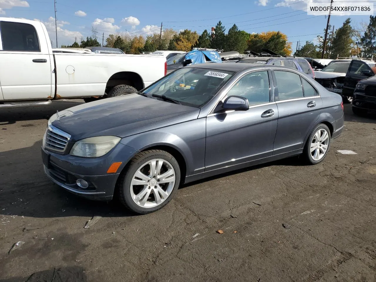 2008 Mercedes-Benz C 300 VIN: WDDGF54XX8F071836 Lot: 75558344