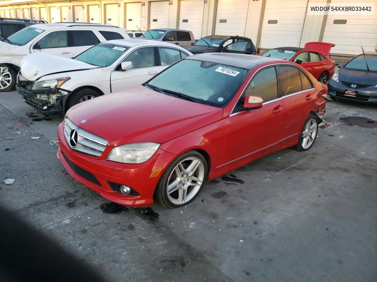 2008 Mercedes-Benz C 300 VIN: WDDGF54XX8R033442 Lot: 76818294