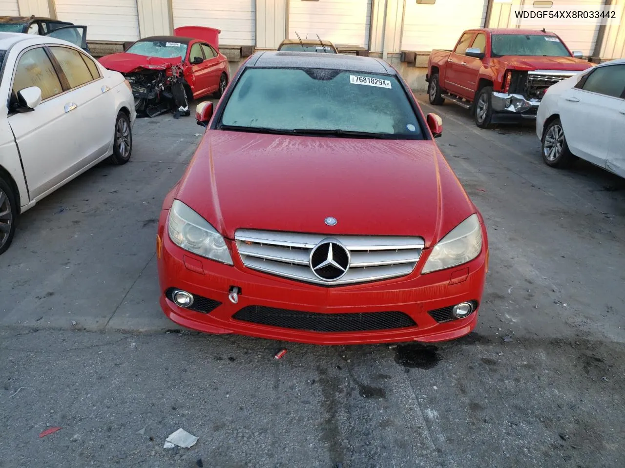 2008 Mercedes-Benz C 300 VIN: WDDGF54XX8R033442 Lot: 76818294