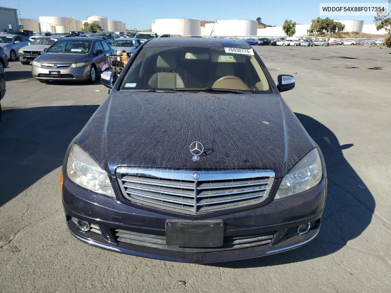 2008 Mercedes-Benz C 300 VIN: WDDGF54X88F017354 Lot: 76930774