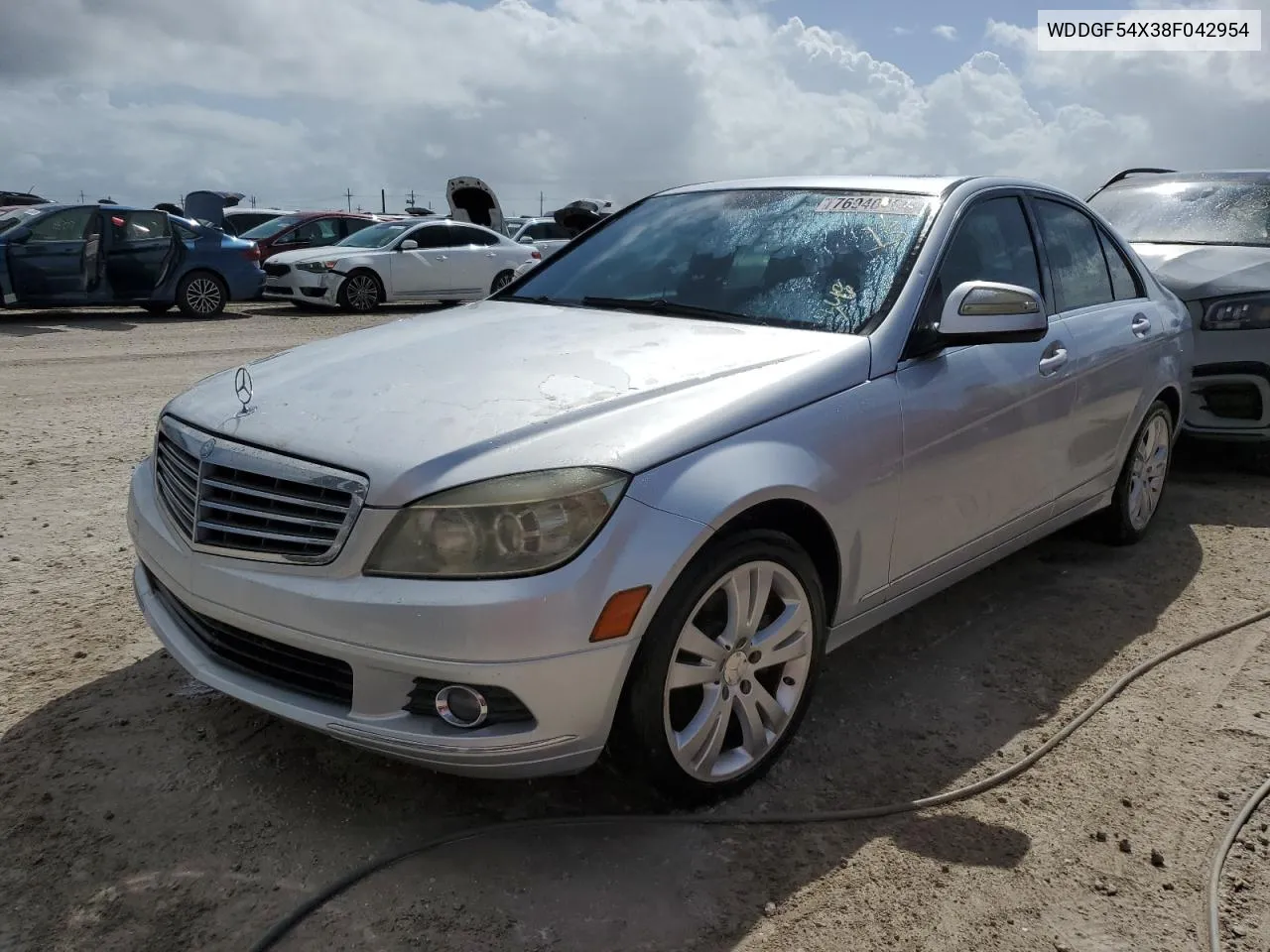 2008 Mercedes-Benz C 300 VIN: WDDGF54X38F042954 Lot: 76940464