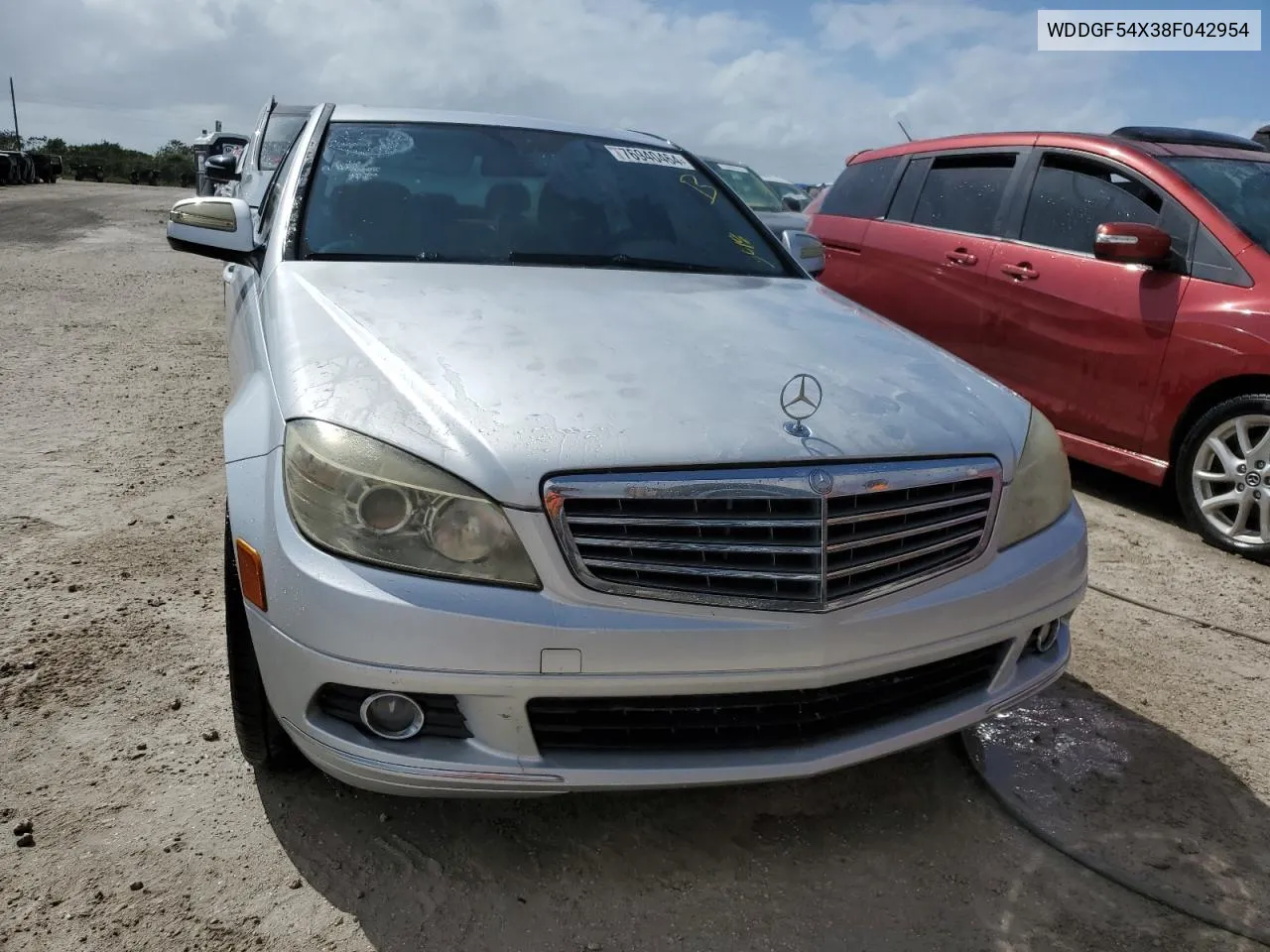 2008 Mercedes-Benz C 300 VIN: WDDGF54X38F042954 Lot: 76940464