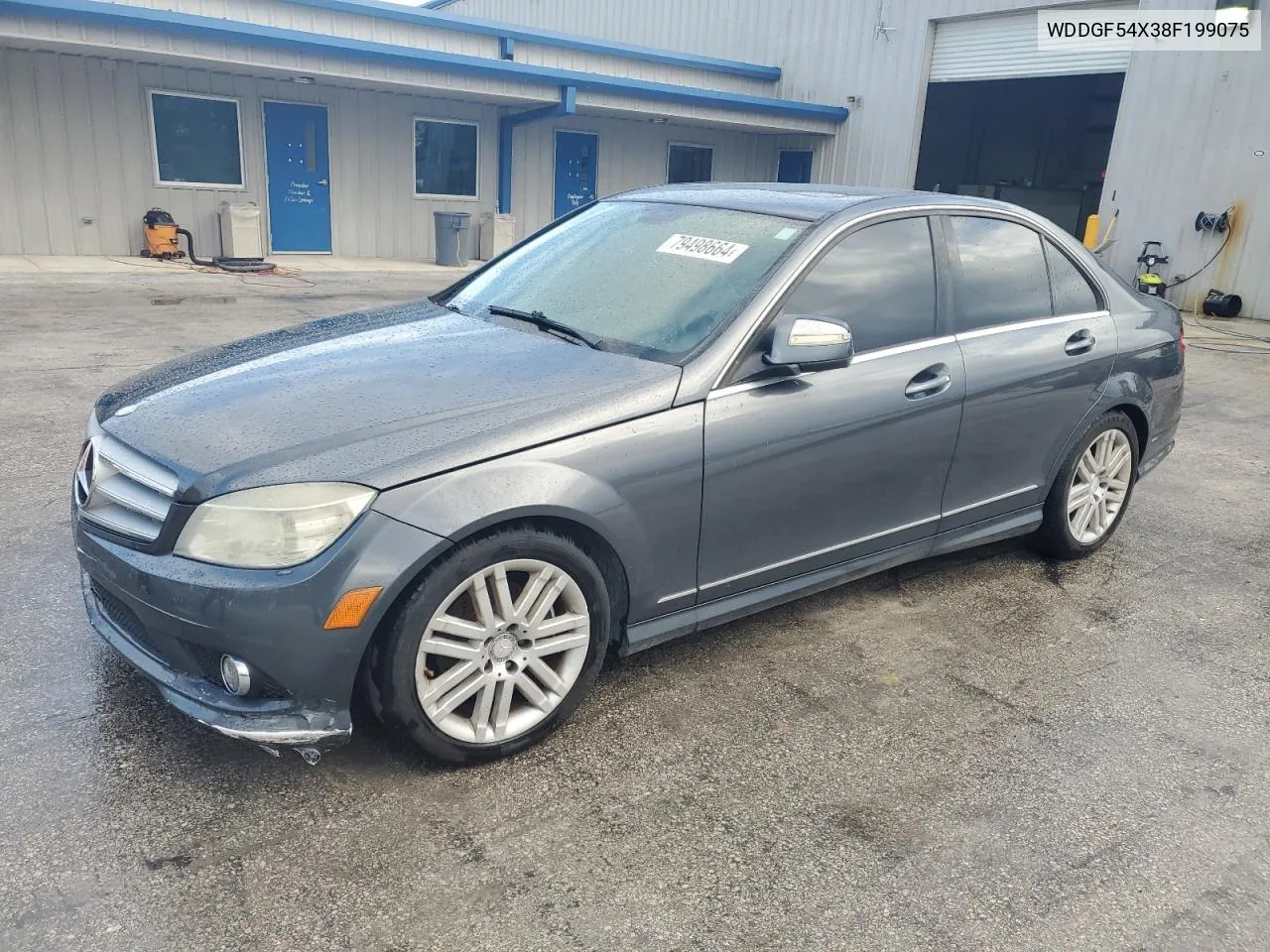 2008 Mercedes-Benz C 300 VIN: WDDGF54X38F199075 Lot: 79498664