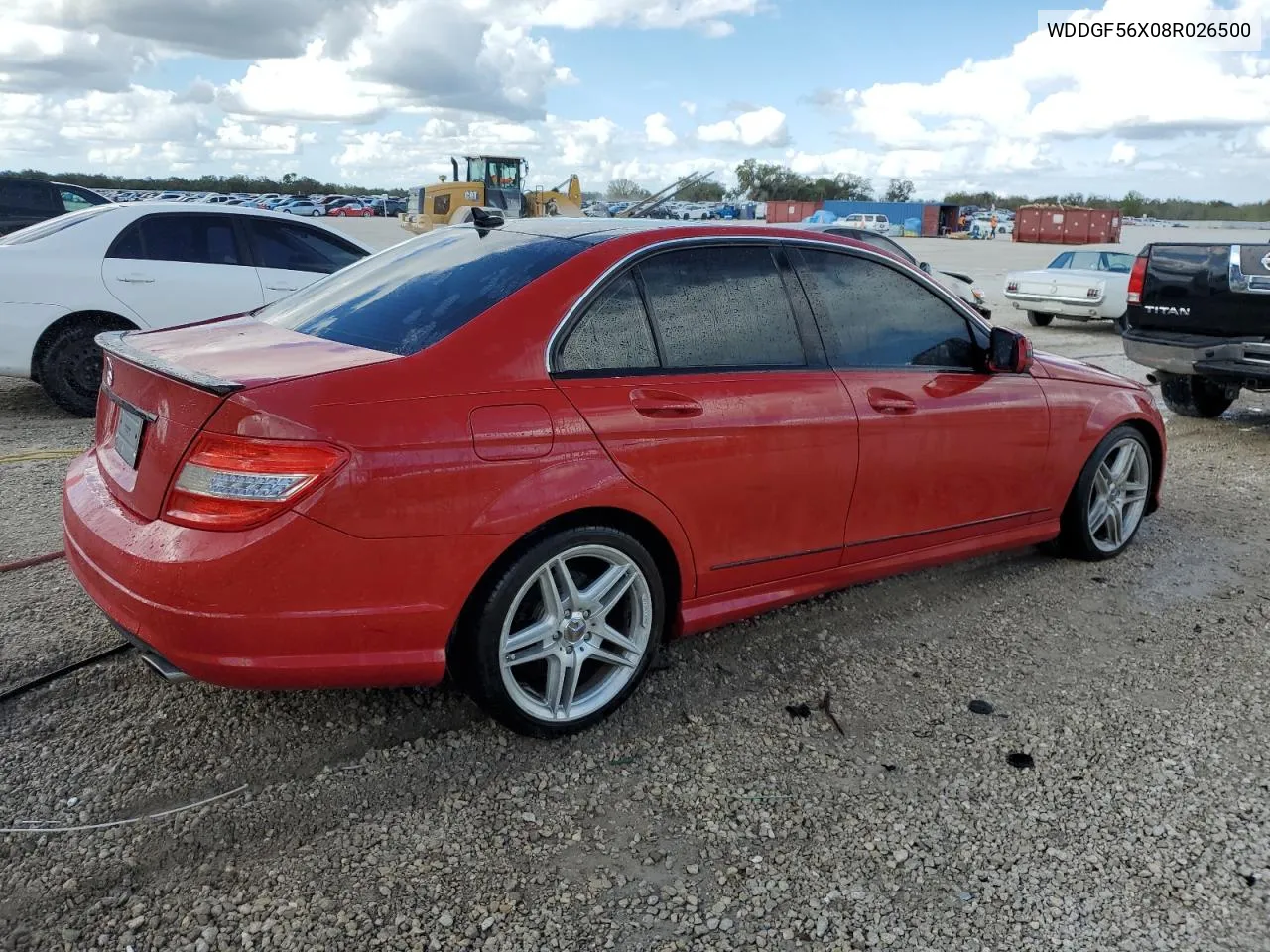 2008 Mercedes-Benz C 350 VIN: WDDGF56X08R026500 Lot: 80130964