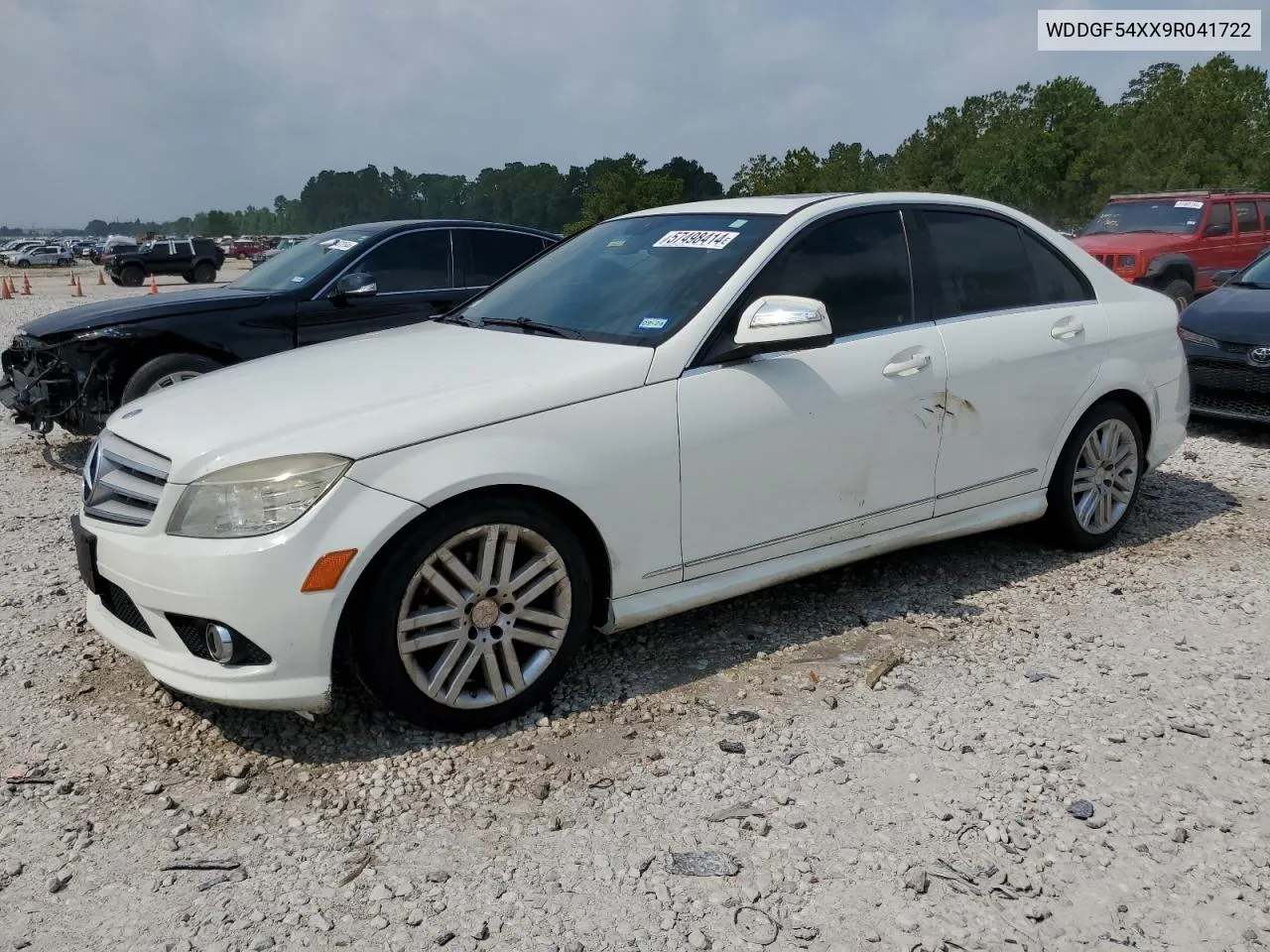 2009 Mercedes-Benz C 300 VIN: WDDGF54XX9R041722 Lot: 57498414