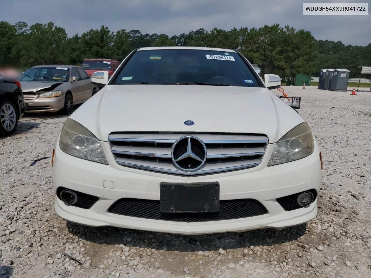 2009 Mercedes-Benz C 300 VIN: WDDGF54XX9R041722 Lot: 57498414