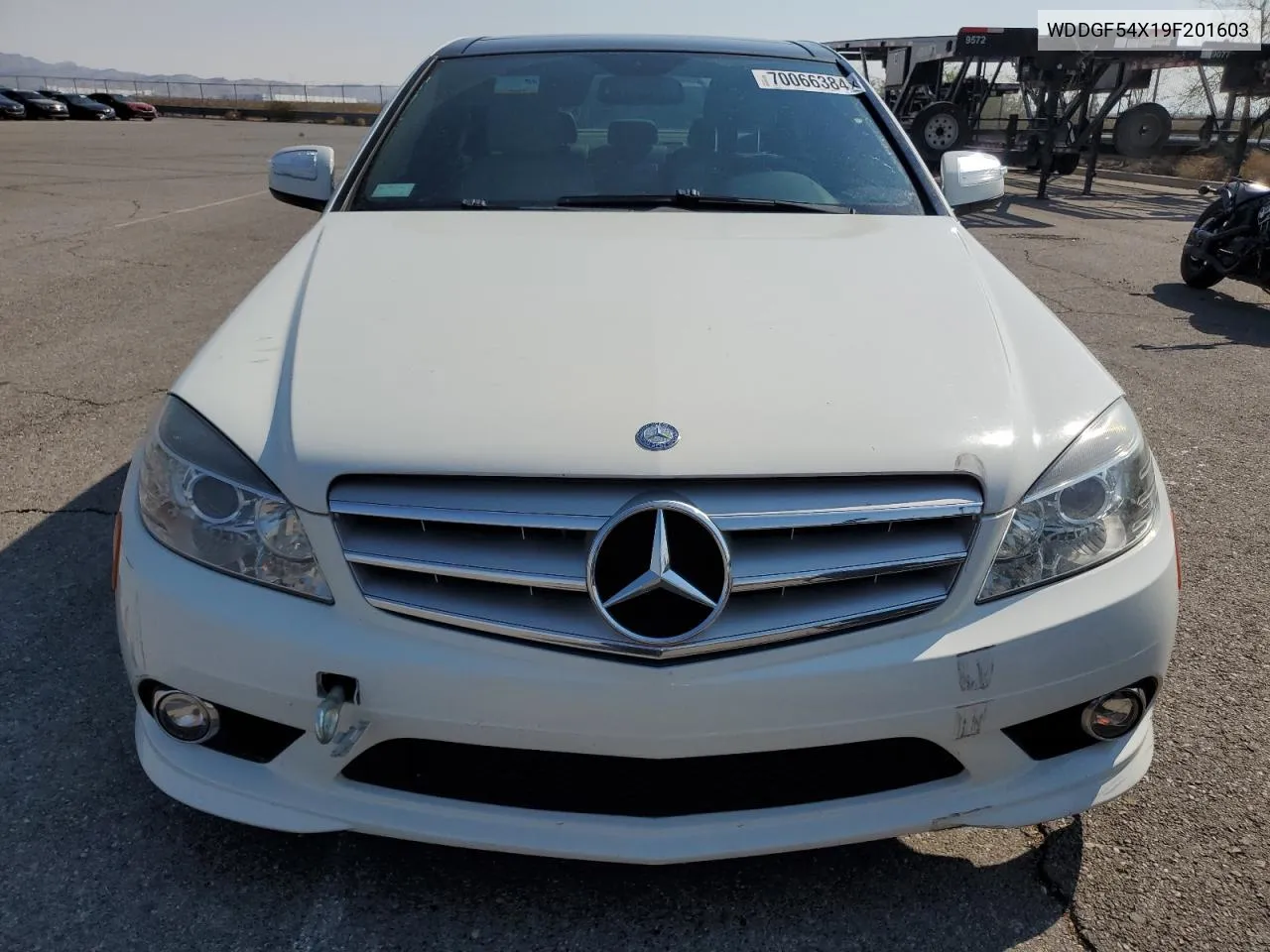 2009 Mercedes-Benz C 300 VIN: WDDGF54X19F201603 Lot: 70066384