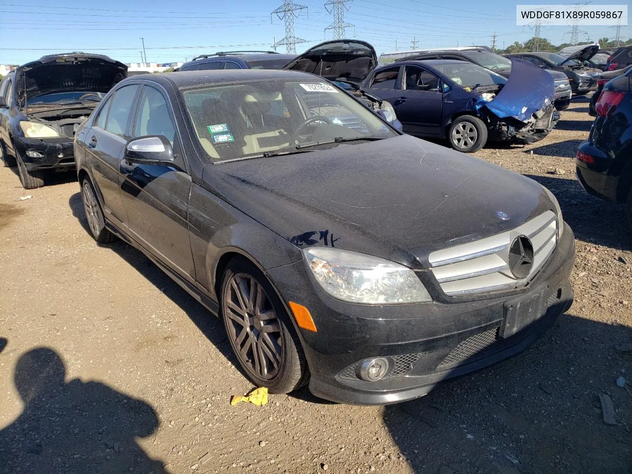 2009 Mercedes-Benz C 300 4Matic VIN: WDDGF81X89R059867 Lot: 70279024