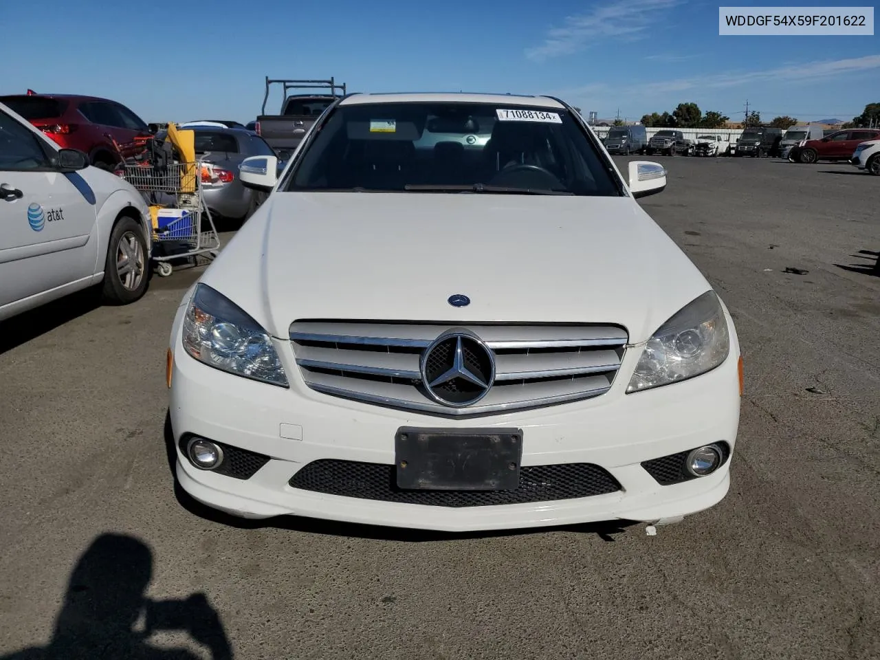 2009 Mercedes-Benz C 300 VIN: WDDGF54X59F201622 Lot: 71088134