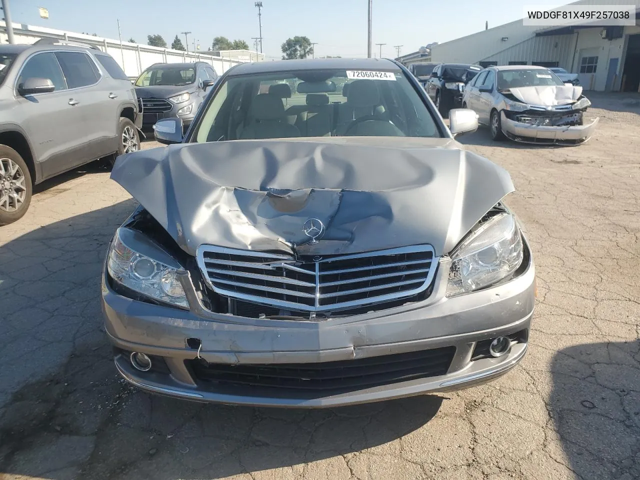 2009 Mercedes-Benz C 300 4Matic VIN: WDDGF81X49F257038 Lot: 72060424