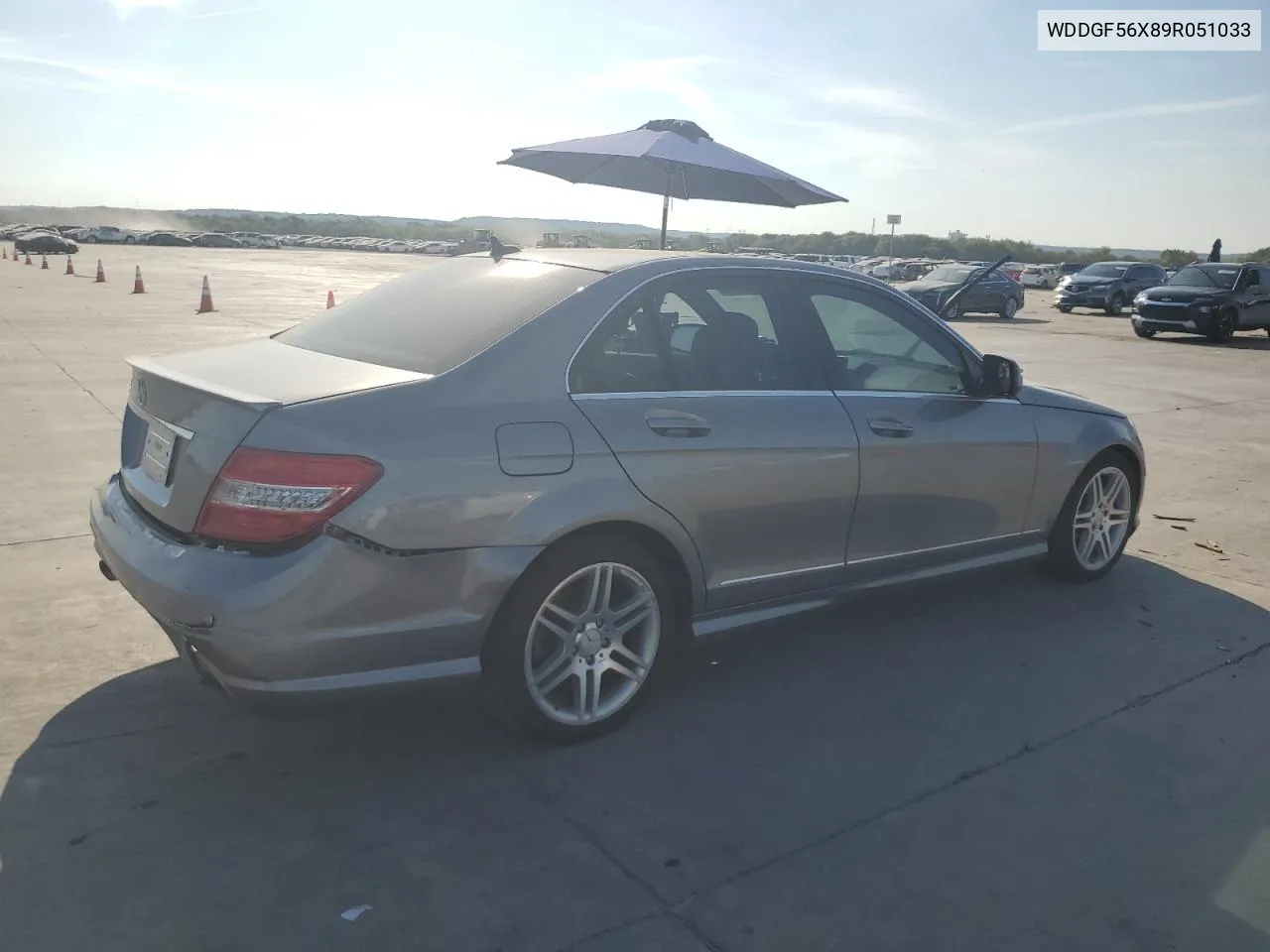 2009 Mercedes-Benz C 350 VIN: WDDGF56X89R051033 Lot: 72242014