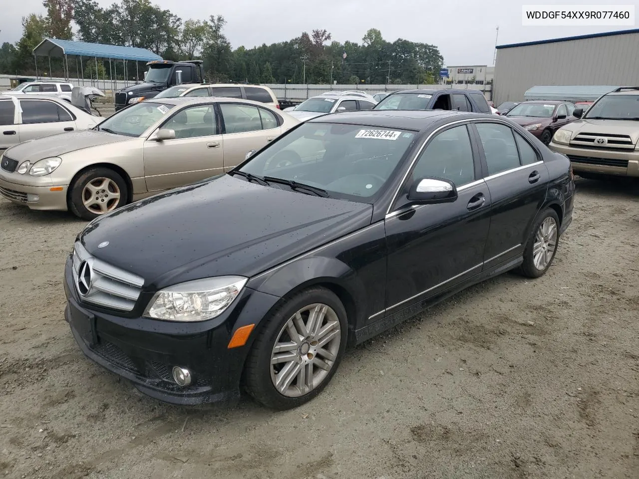 2009 Mercedes-Benz C 300 VIN: WDDGF54XX9R077460 Lot: 72626744