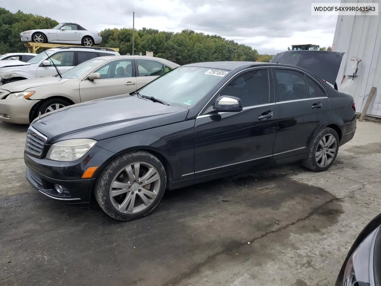 2009 Mercedes-Benz C 300 VIN: WDDGF54X99R043543 Lot: 72921834