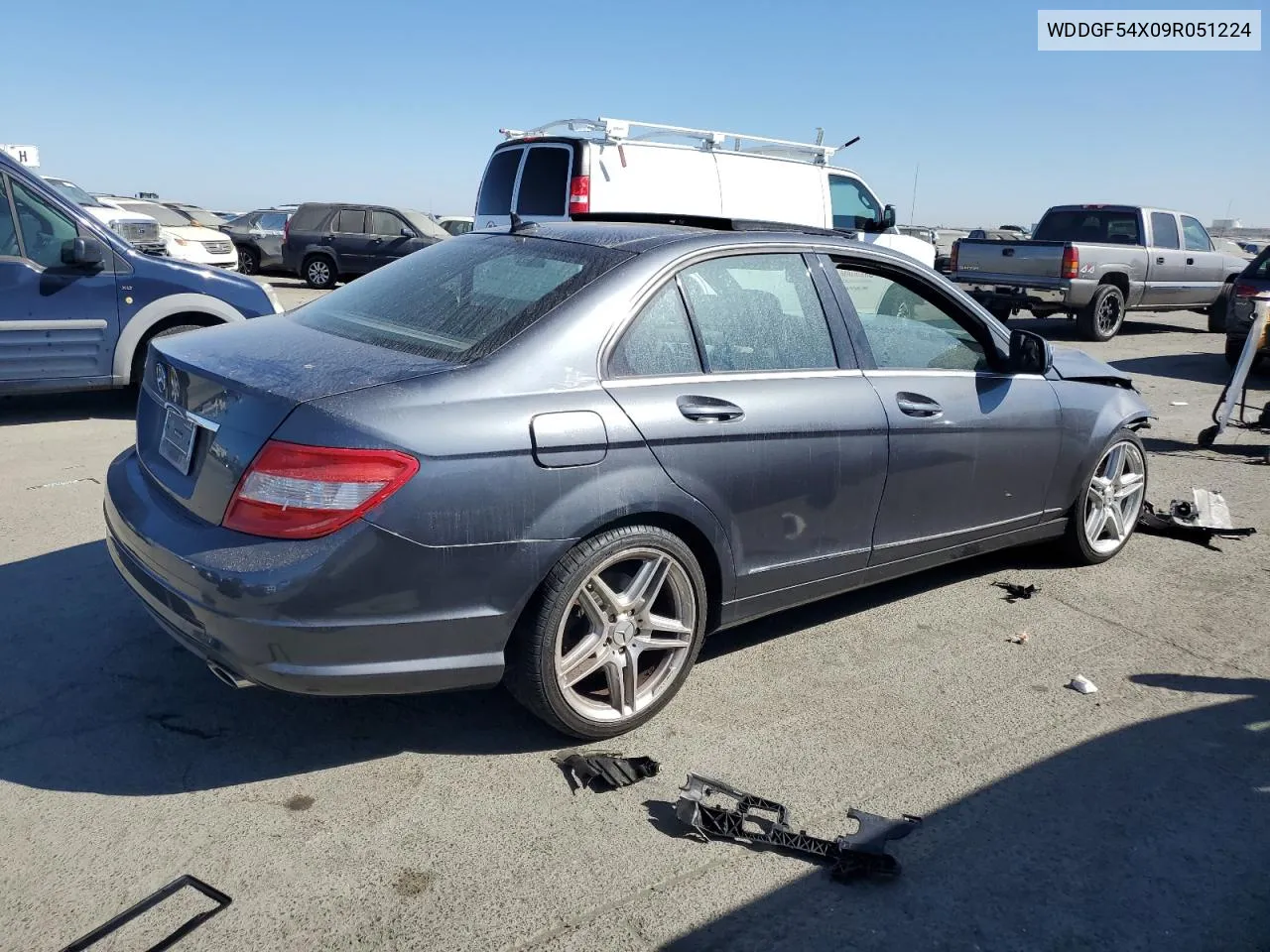 2009 Mercedes-Benz C 300 VIN: WDDGF54X09R051224 Lot: 73489714