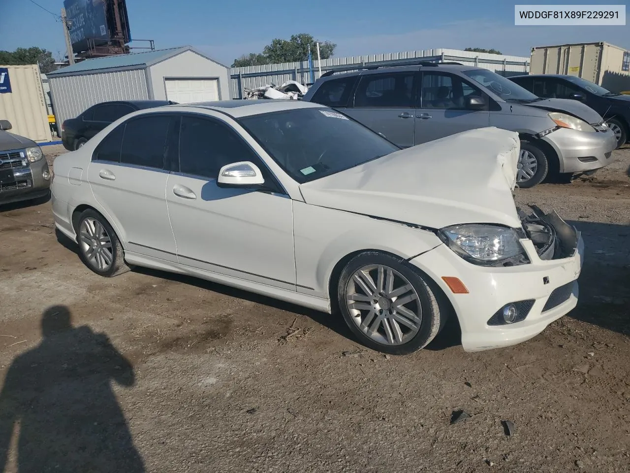 2009 Mercedes-Benz C 300 4Matic VIN: WDDGF81X89F229291 Lot: 74109634