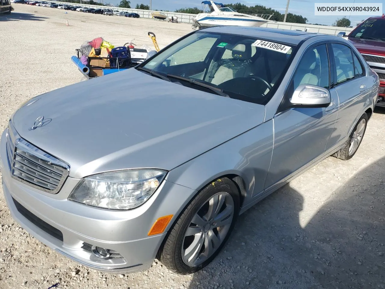 2009 Mercedes-Benz C 300 VIN: WDDGF54XX9R043924 Lot: 74418904