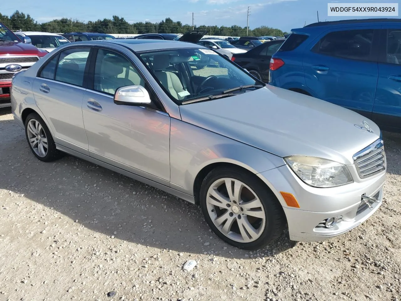 2009 Mercedes-Benz C 300 VIN: WDDGF54XX9R043924 Lot: 74418904