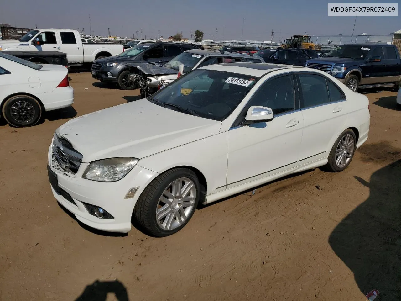 2009 Mercedes-Benz C 300 VIN: WDDGF54X79R072409 Lot: 74974184