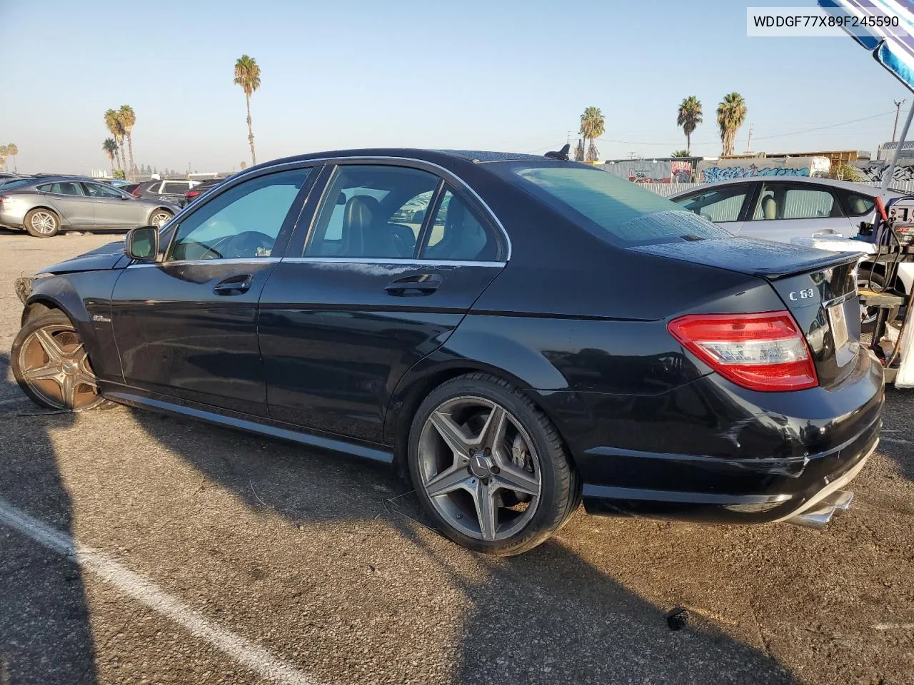 2009 Mercedes-Benz C 63 Amg VIN: WDDGF77X89F245590 Lot: 75036764