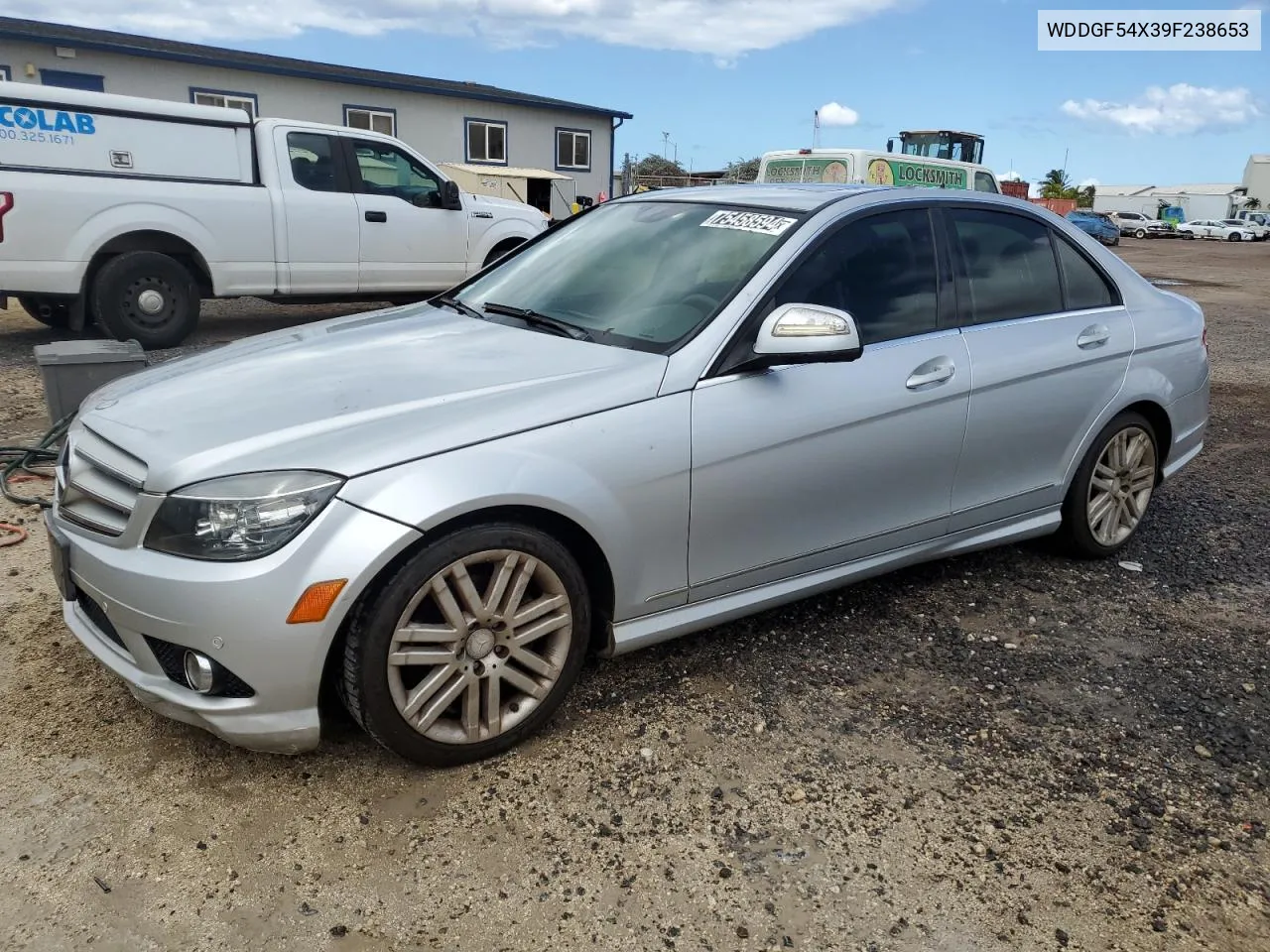 2009 Mercedes-Benz C 300 VIN: WDDGF54X39F238653 Lot: 75458594