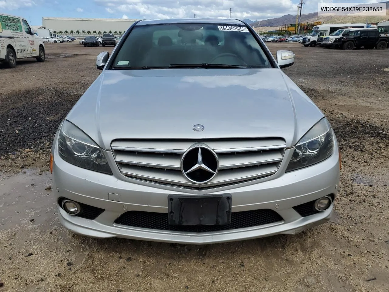 2009 Mercedes-Benz C 300 VIN: WDDGF54X39F238653 Lot: 75458594