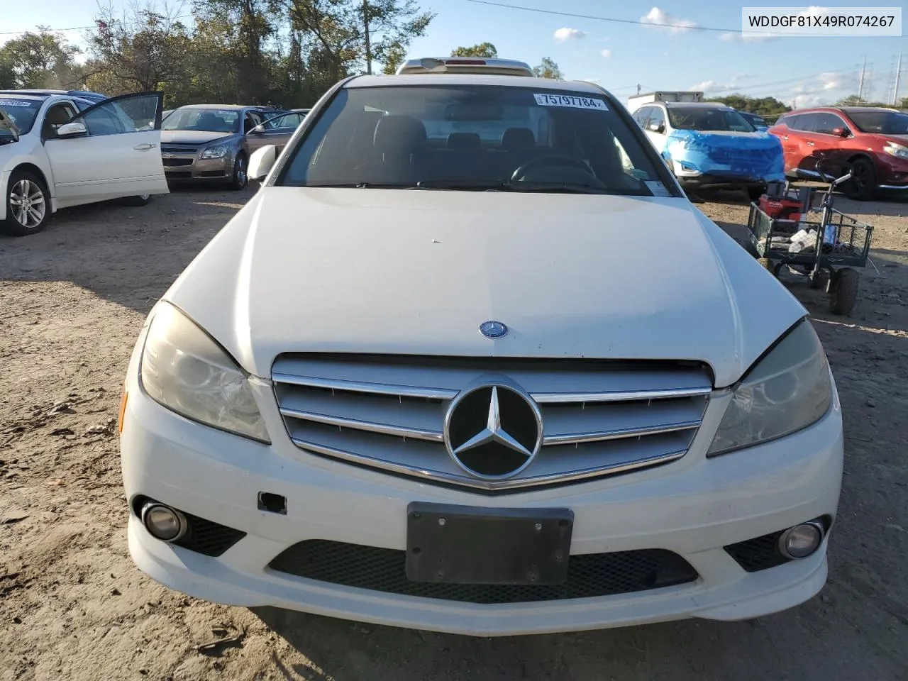 2009 Mercedes-Benz C 300 4Matic VIN: WDDGF81X49R074267 Lot: 75797784