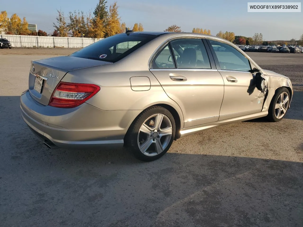 2009 Mercedes-Benz C 300 4Matic VIN: WDDGF81X89F338902 Lot: 76756744