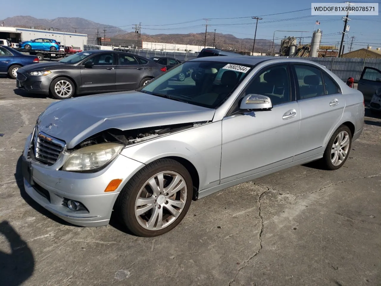 2009 Mercedes-Benz C 300 4Matic VIN: WDDGF81X59R078571 Lot: 76802544