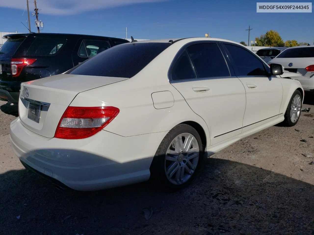 2009 Mercedes-Benz C 300 VIN: WDDGF54X09F244345 Lot: 77633144