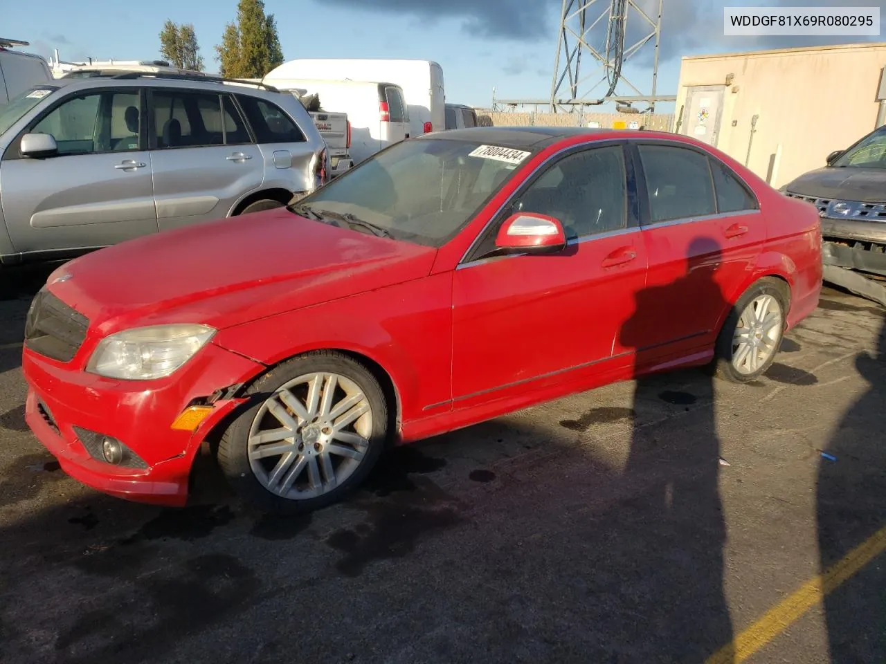 2009 Mercedes-Benz C 300 4Matic VIN: WDDGF81X69R080295 Lot: 78004434