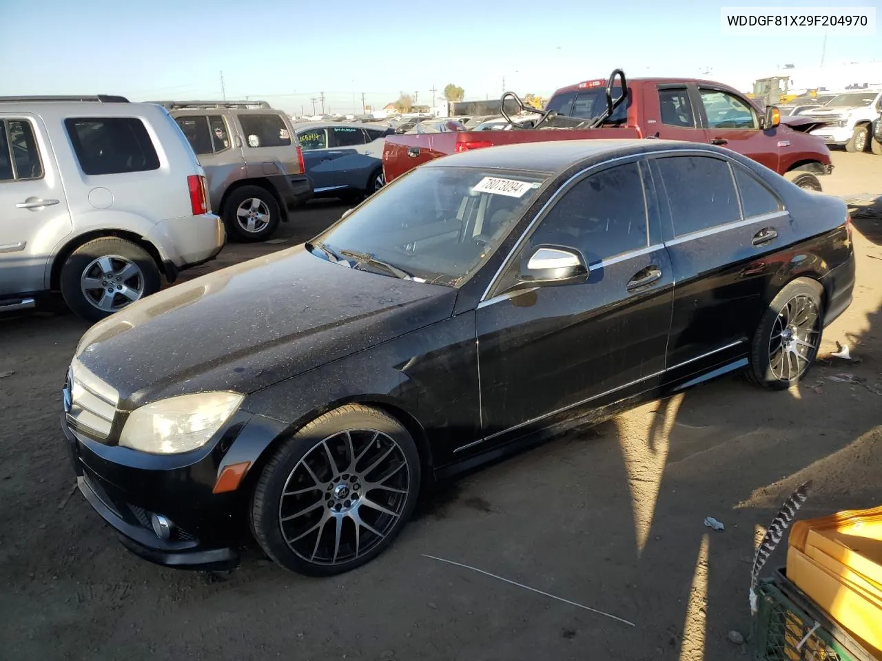 2009 Mercedes-Benz C 300 4Matic VIN: WDDGF81X29F204970 Lot: 78073094