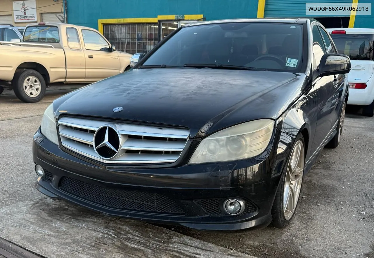 2009 Mercedes-Benz C 350 VIN: WDDGF56X49R062918 Lot: 79704334